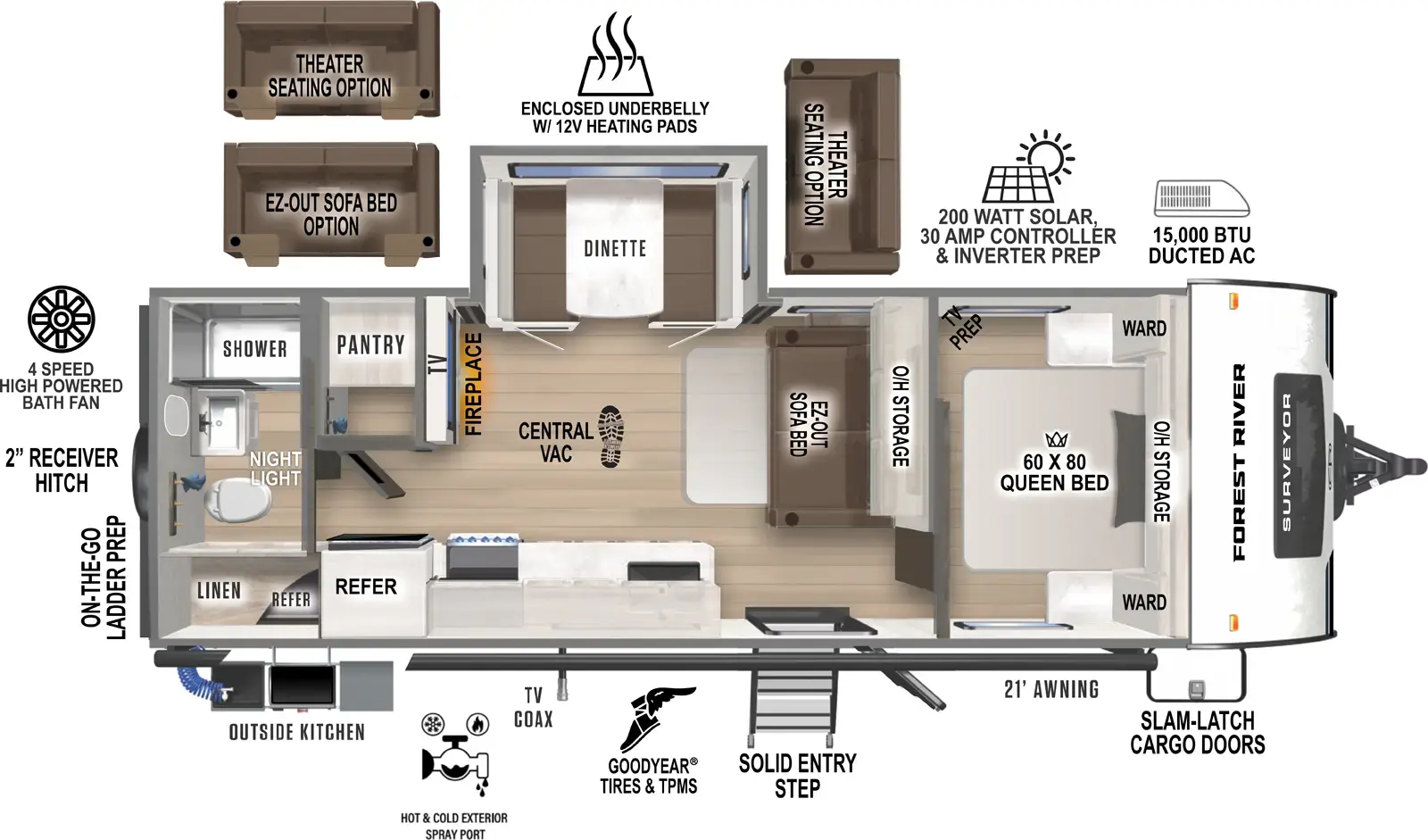 Surveyor Legend 252RBLE Floorplan